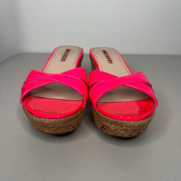Prada Cork Wedge Platform Sandal Size 36.5 - Picture 2 of 11